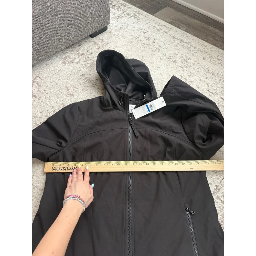 Calvin Klein Mens Infinite Stretch Softshell Hooded Jacket Black size XL